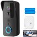 DrPhone LM7 - Sonnette vidéo avec carillon intérieur - Caméra Smartcam 5Ghz + 2.4Ghz avec commande via application Tuya – Étanche – Noir