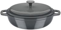 GSW Fonte Braadpan - 30 cm - Rond - Grijs