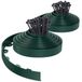 Omgoods - Bordure de jardin flexible 40 m avec 80 piquets, vert