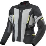 Rebelhorn Scout waterdichte motorfiets textieljas - Zwart/grijs/geel - L