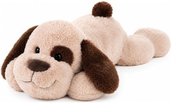 Heunec Grote pluche hond - bruin - 120 cm