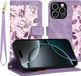 Techsuit Hoesje geschikt voor Apple iPhone 16 Pro - FlipCraft Book Wallet Case met koord - Mysterious Purple