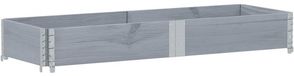 vidaXL Plantenbak 150x50 cm massief grenenhout grijs