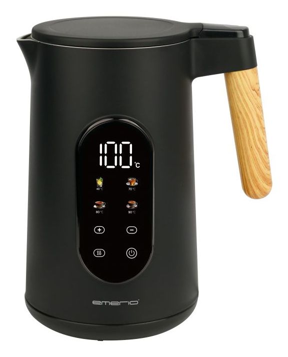 Emerio WK-132230 Waterkoker - 1.7L - 2200W - Zwart - Touch Control - 13 Temperatuurinstellingen