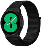 By Qubix Qubix - Sport Loop nylon bandje - Zwart - geschikt voor Huawei Watch 5 - 46mm