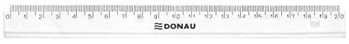 DONAU 7052001PL-00 liniaal, 20 cm, transparant