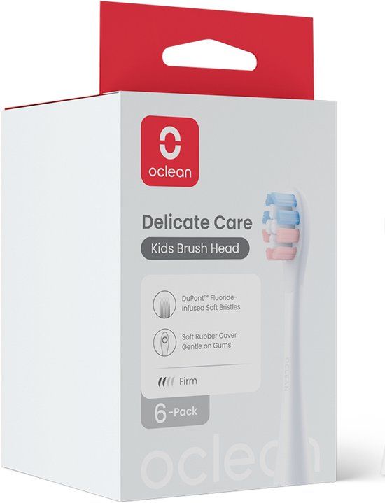 Oclean opzetborstel Kids 6-pack, wit