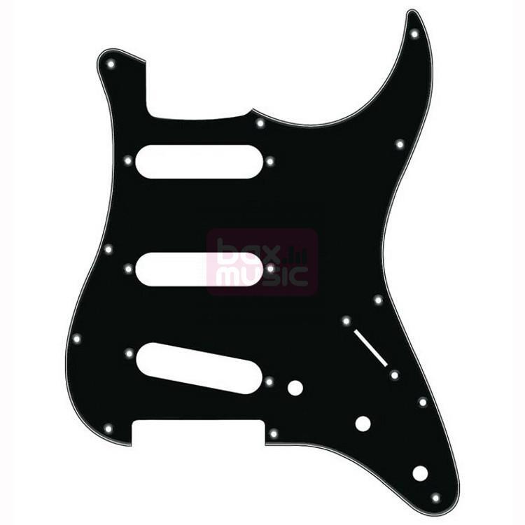 Fender slagplaat voor Stratocaster 3-laags zwart