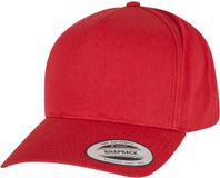 Flexfit - 5-Panel Curved Classic Snapback Pet - Rood