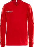 Craft Squad Jersey Solid LS Shirt Junior Sportshirt Unisex Rood/Wit Maat 158