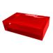 GEDY Auckland zeepbakje, transparant, hoogwaardige hars, rood, design R&S Gedy, handgemaakt