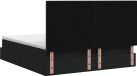 vidaXL Ottoman bed met matras met hoofdeinde Zwart 180 x 200 cm Stof