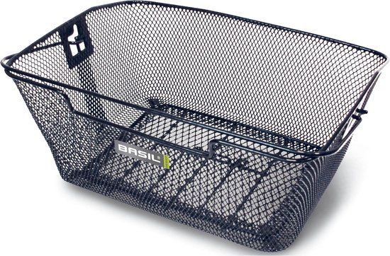 Basil Capri Flex Rear Bicycle Basket - Steel - Black