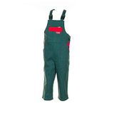 Maat Planam Maat 134/140 kinderen Junior tuinbroek BW middelgroen rood model 0166