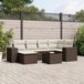 Maison Exclusive - Ensemble de jardin, 7 pièces, avec coussins, marron, en polyrotin