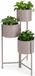 Home & Styling Plantenrek / plantenpotten verhoger - beige/zand - metaal - 70 cm - 3 niveaus - kamerplanten