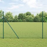 vidaXL Hexagon Hek 1,5 x 50 m PVC Groen