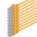 1aTTack.de CAT.6 CAT6 Ethernet LAN-netwerkkabel 1000 Mbit/s patchkabel, 0,25 m, geel, 10 stuks