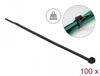 Delock Cable tie with high tensile strength L 200 x W 4.8 mm black 100 pieces