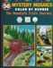 Mystery Mosaics Mystery Mosaics Color by Number: The Mountain Train Journey: 50 Pixel Art Designs with Black Background | Relaxing Color-by-Number for Stress Relief & Mindfulness | Brick, Diamonds & Polygons