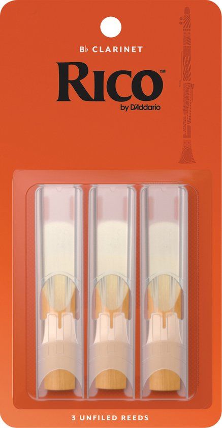 D'Addario Woodwinds Rico Klarinet 2,5 3-Pack