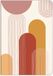 Clairefontaine 116064C - Een Draadgebonden Schrift in Warme Tinten en Geometrische Vormen - A4 21x29,7 cm - 96 Gelinieerde Pag. met Marge Ivoorpapier 90g - Terracotta Collectie - 2 designs willekeurig