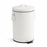 Relaxdays Prullenbak - 12 l - wit