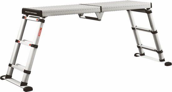 Telesteps Solid Line Telescopic Ladder - 2.60m - 6 Steps - Aluminum