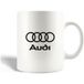 Audi mok keramiek maniacase, Audi Logo Noir