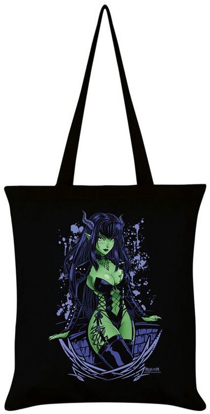Requiem Collective Halle Unisex Linnen tas - zwart