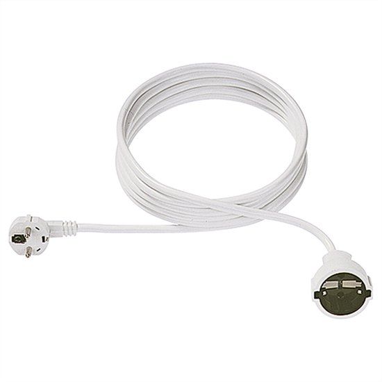 Bachmann Verleng kabel, Beschermcontact 230V 4m wit