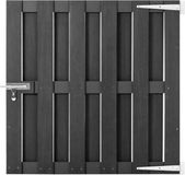 vidaXL Poort 100x100 cm HKC Gris