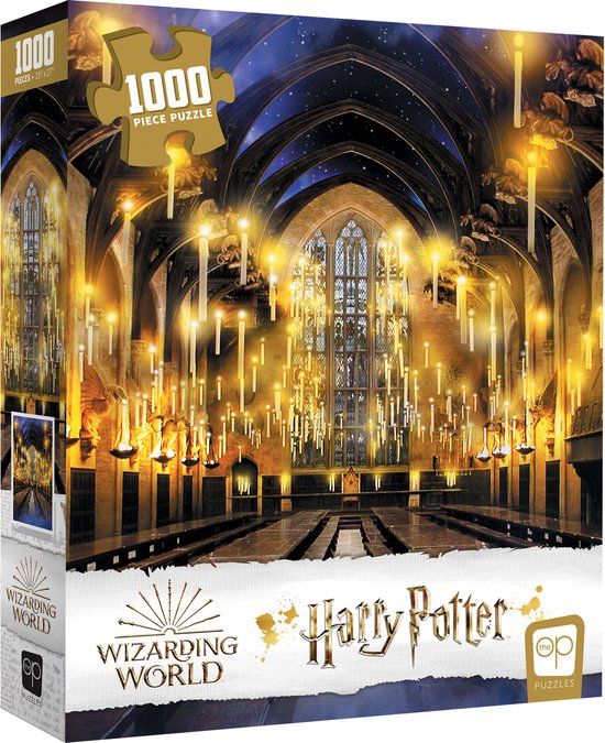The Op Harry Potter Great Hall Puzzle - 1000 Pieces - Hogwarts - Multicolor