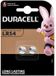 Duracell Knoopcelbatterijen LR54 - 2 x 2 stuks - Voordeelverpakking