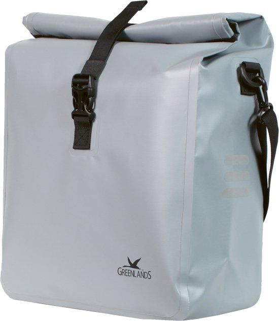 Greenlands Waterproof Fietstas - Grijs - 19L - Rolsluiting - Waterdicht