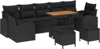 vidaXL Banc de jardin noir