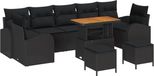 vidaXL Banc de jardin noir