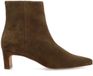 Manfield Femme Bottines à Talon Daim Taupe - Taille 36