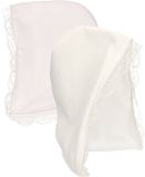 Boerinnen/kaasmeisje carnaval verkleed kapje - 2x - hoedje - wit - dames - one size