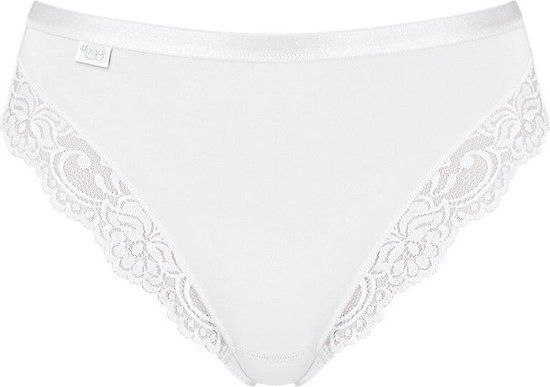 sloggi Romance Women's Tai Brief with Lace - White - Size 42