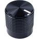 Cliff FC7223 FC7223 Bouton rotatif Noir (Ø x h) 15 mm x 15 mm 1 pièce(s)
