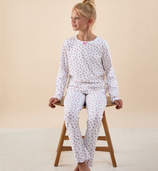 Little Label Emma Pyjama Meisjes Roosjes Roze 4Y/98-104