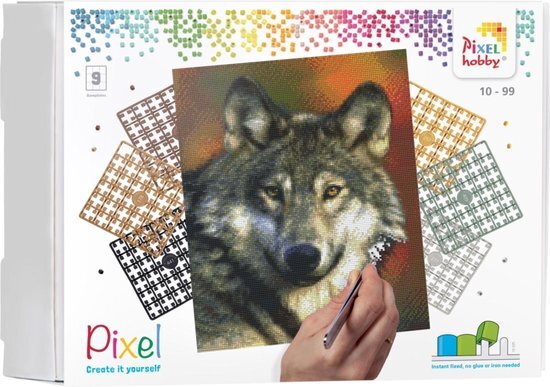 PIXELHOBBY Classic Wolf 30x37,5 cm