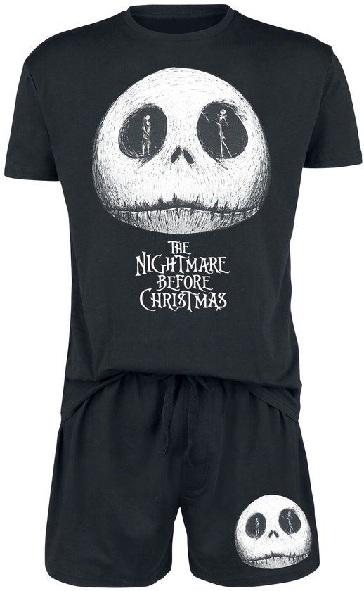 The Nightmare Before Christmas Jack & Sally Pyjama zwart Katoen - Mannen - M
