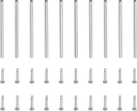 OEM Allecto plus - 10 stuks roestvrij stalen buizen 21x1mm met wrijfstiften voor horlogeband - drukstangen en klinknagels - bandsluiting gesp