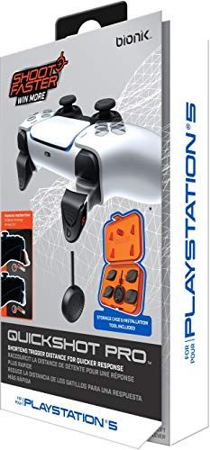 Bionik BNK-9059 PS5 QuickShot Pro - Custom Trigger Stops - Fast Shooter Triggers