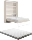Vente-unique Bedkast hout beige 160 x 200 cm