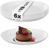 KADAX Dessertbord Aurora 19cm Wit (6 stuks)