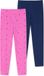 Schiesser Legging 95/5 biologisch katoen donkerblauw/roze maat 98