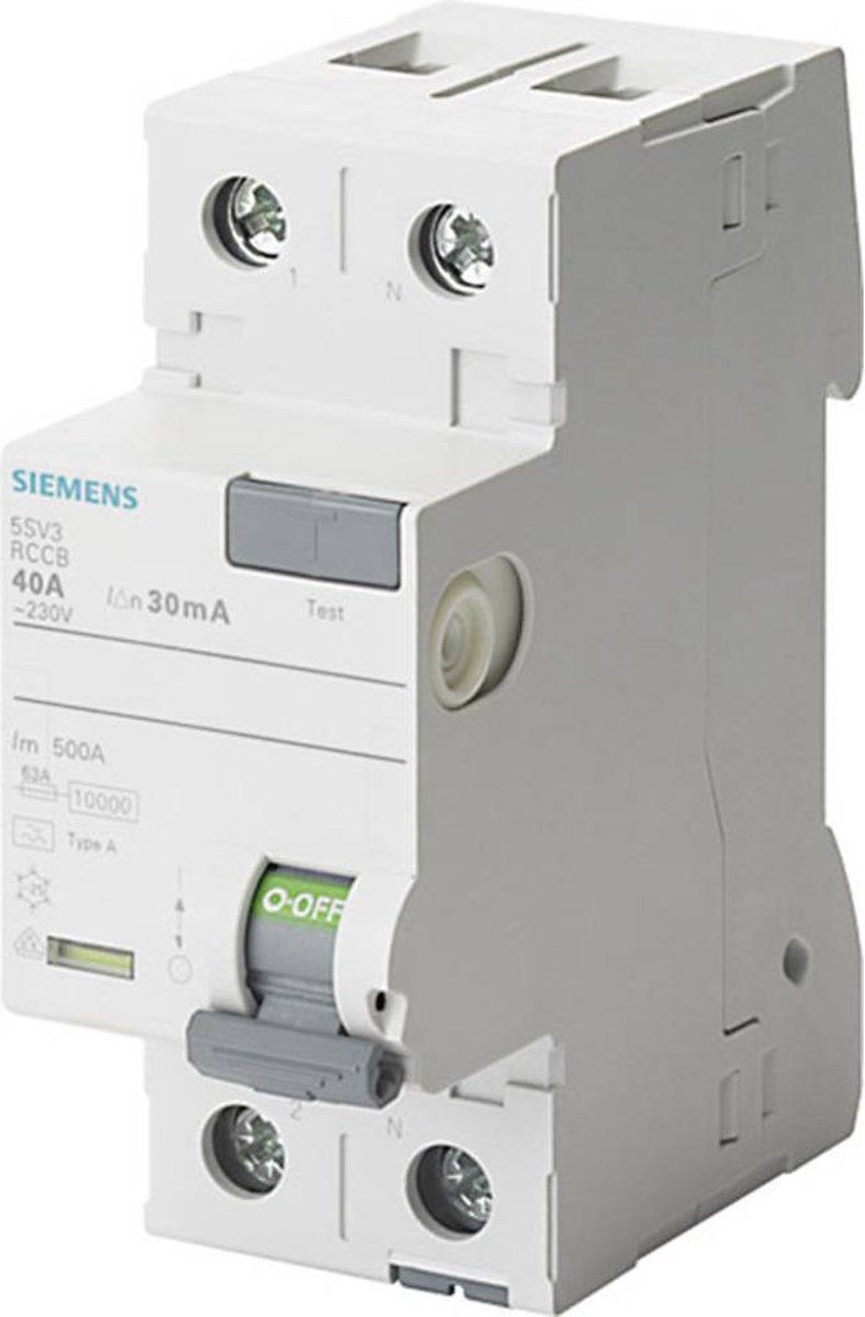 Siemens 5SV33116 Aardlekschakelaar 2-polig 16 A 0.03 A 230 V